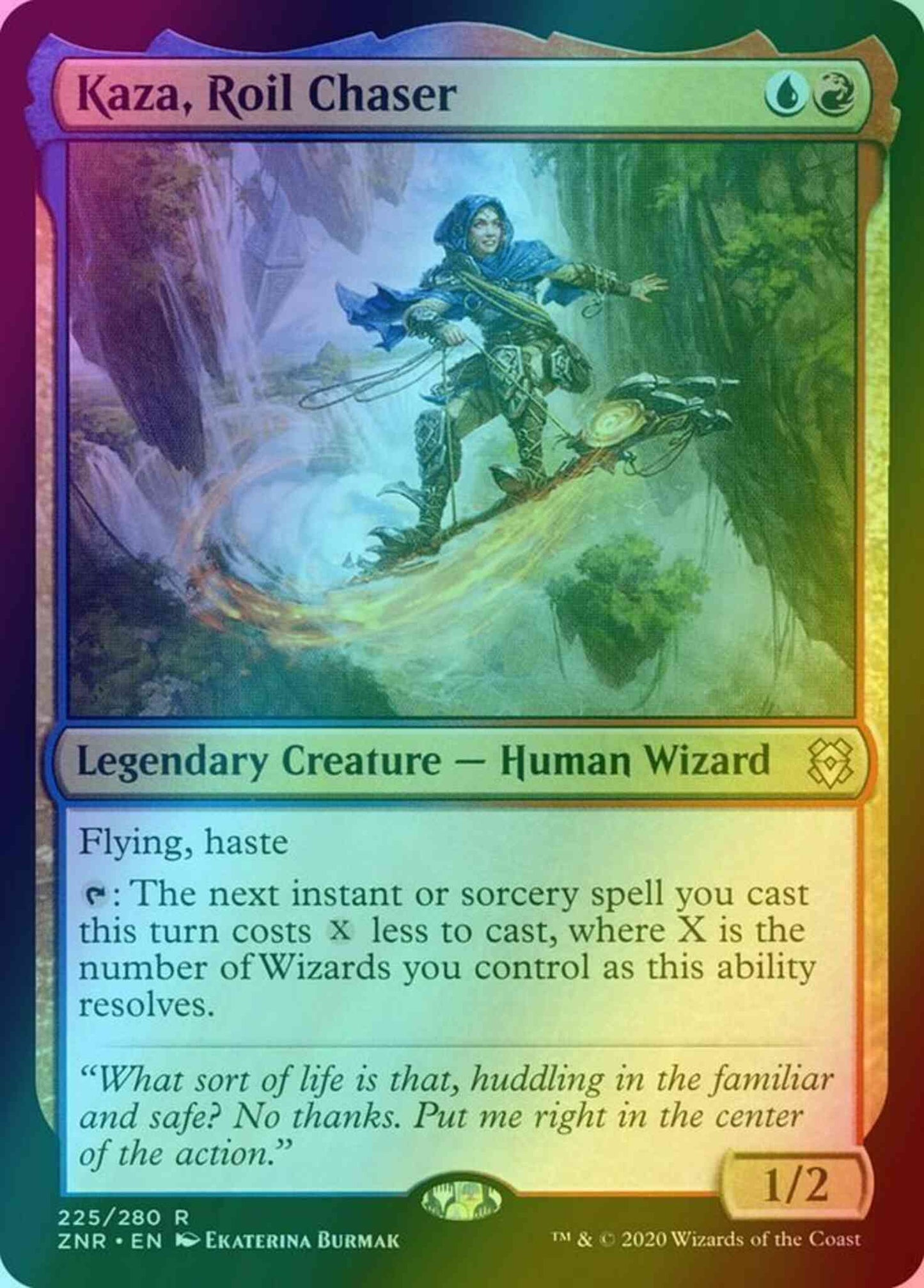 Kaza, Roil Chaser [225] [Zendikar Rising] [Foil]