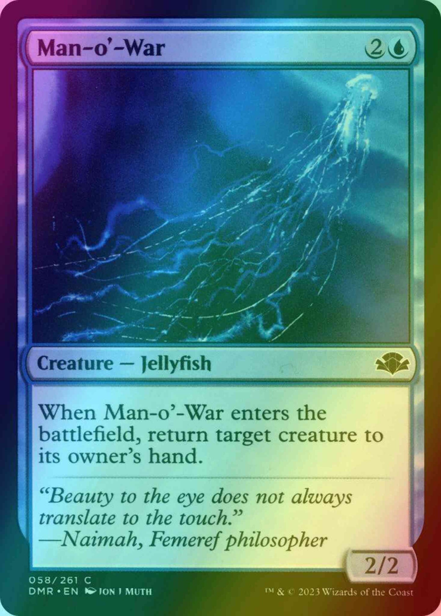 Man-o'-War [58] [Dominaria Remastered] [Foil]