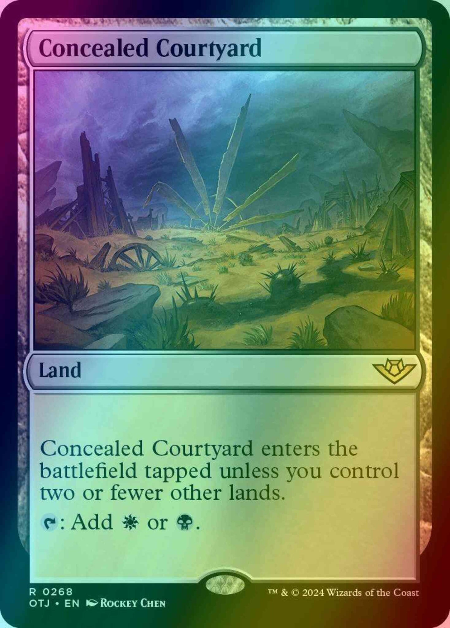 Concealed Courtyard [268] [Outlaws of Thunder Junction] [Foil]