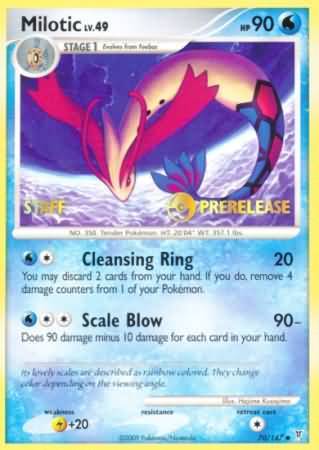 Milotic - 70 - Promotional - Prerelease Staff Stamp Prerelease Promo [Non-Holo]