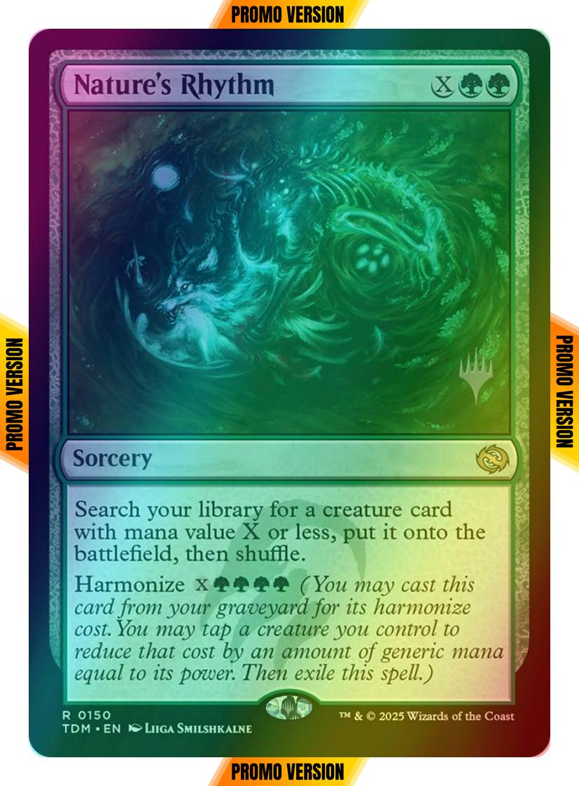 Nature's Rhythm [150p] [Promo Pack] [Tarkir: Dragonstorm: Promos] [Foil]
