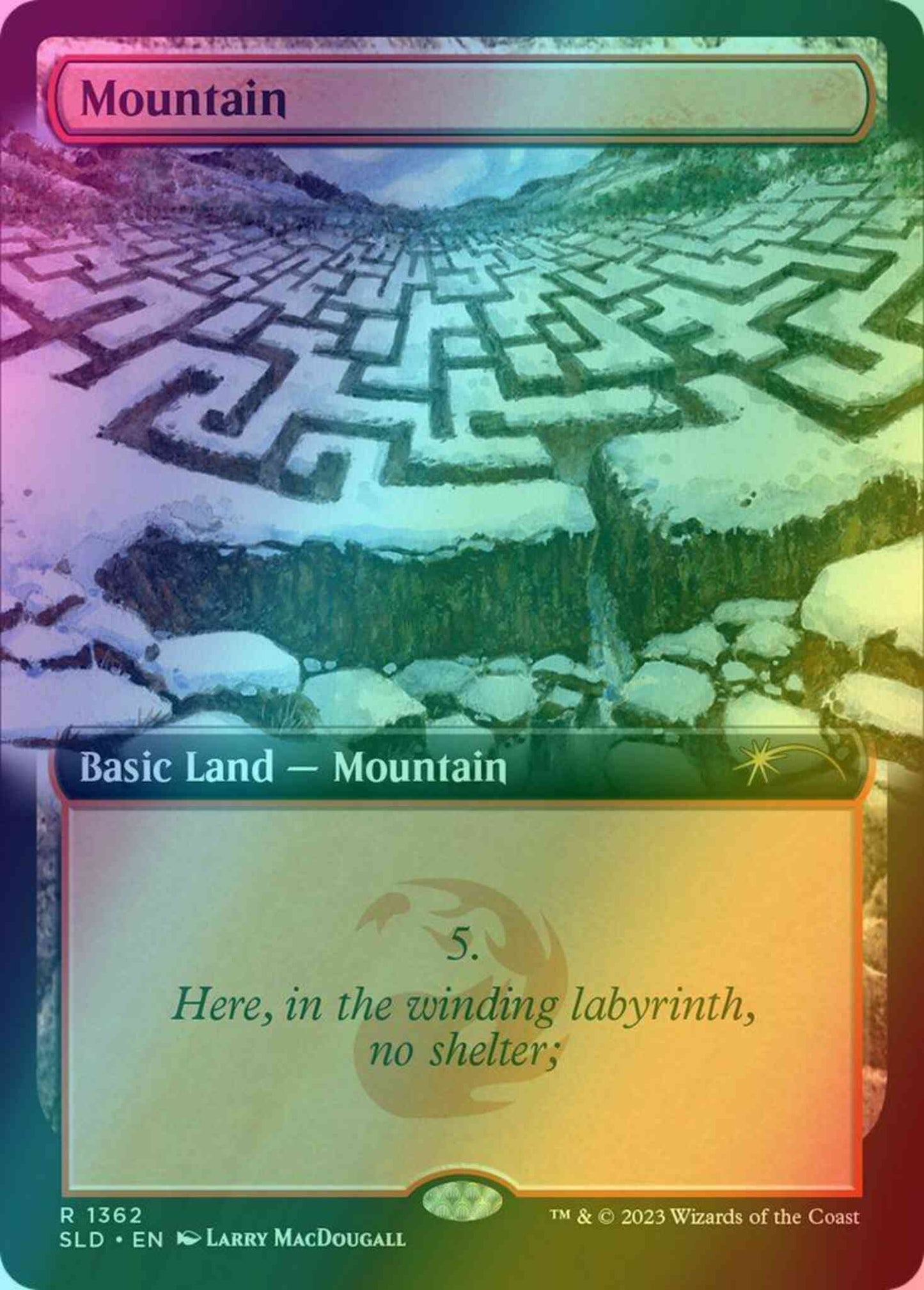 Mountain [1362] [Extended Art] [The Mountain Goats] [Secret Lair Drop] [Foil]
