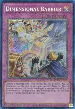 Dimensional Barrier - RA01-EN072 - Prismatic Collector's Rare - 1st Edition