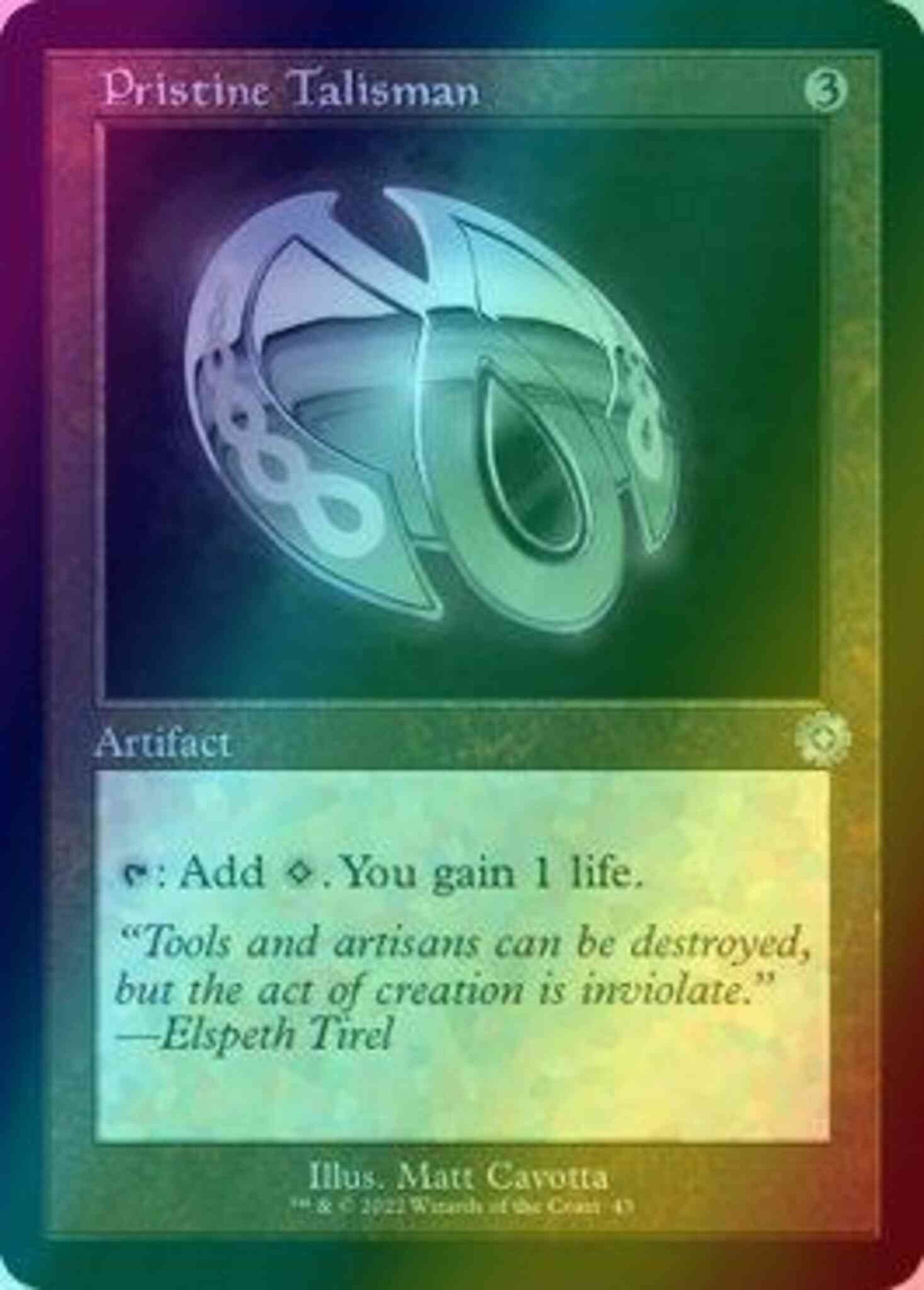 Pristine Talisman [43] [Retro Frame] [The Brothers' War Retro Artifacts] [Foil]