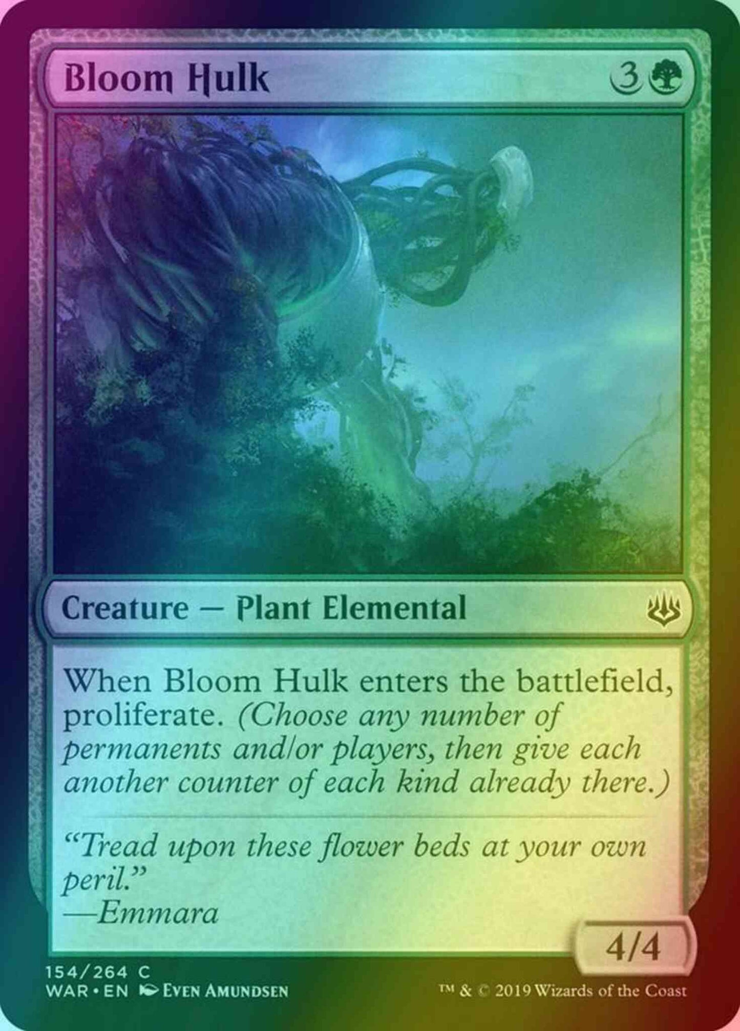 Bloom Hulk [154] [War of the Spark] [Foil]