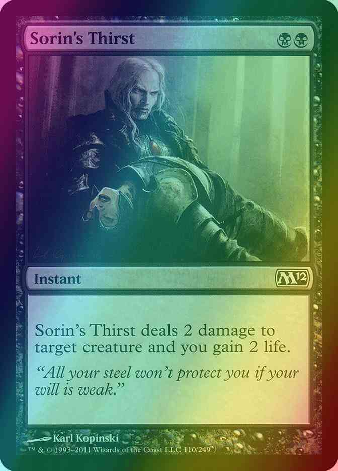 Sorin's Thirst [110] [Magic 2012] [Foil]