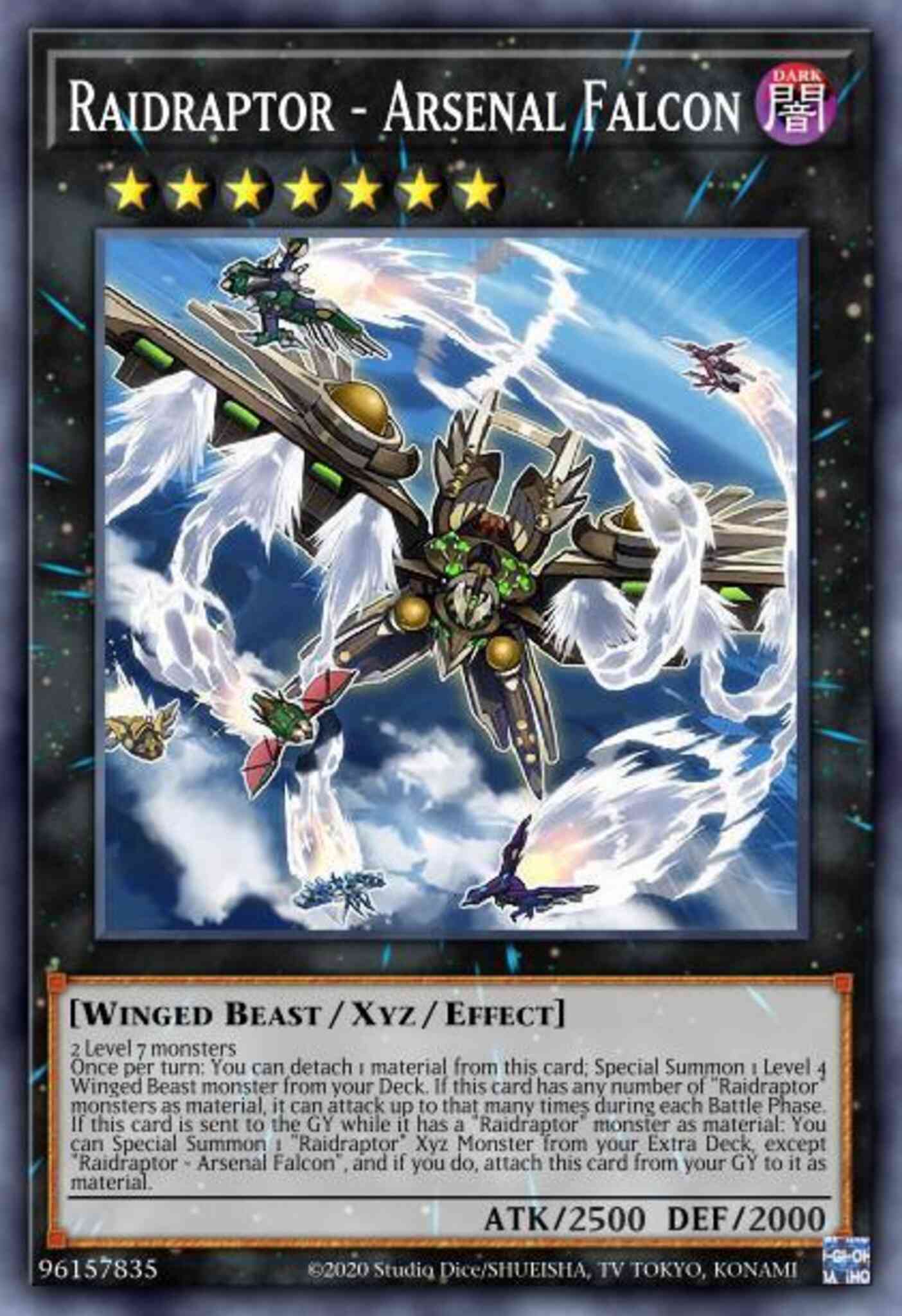 Raidraptor - Arsenal Falcon - ROTD-EN094 - Super Rare - 1st Edition