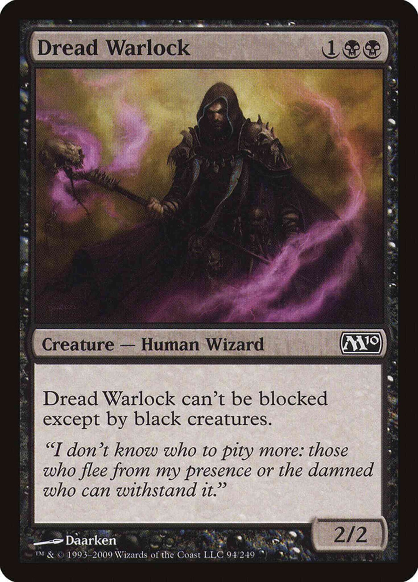 Dread Warlock [94] [Magic 2010] [Non-Foil]