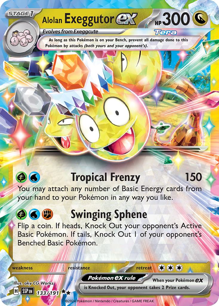 Alolan Exeggutor ex - 133/191 - Double Rare [sv08-133] [Ultra]