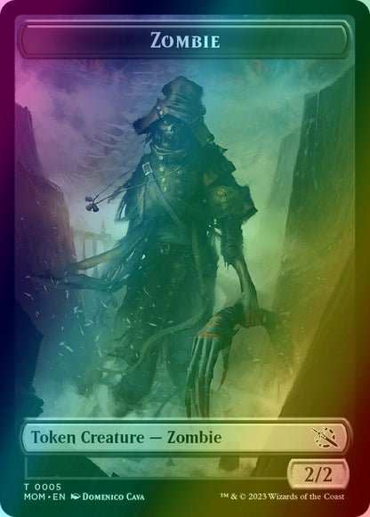 Treasure Token (21) // Zombie Token (05) [March of the Machine: Tokens] [Foil]