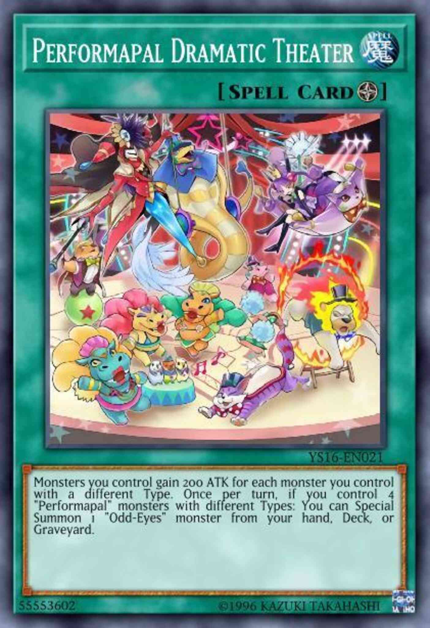 Performapal Dramatic Theater - YS16-EN021 - Common - 1st Edition