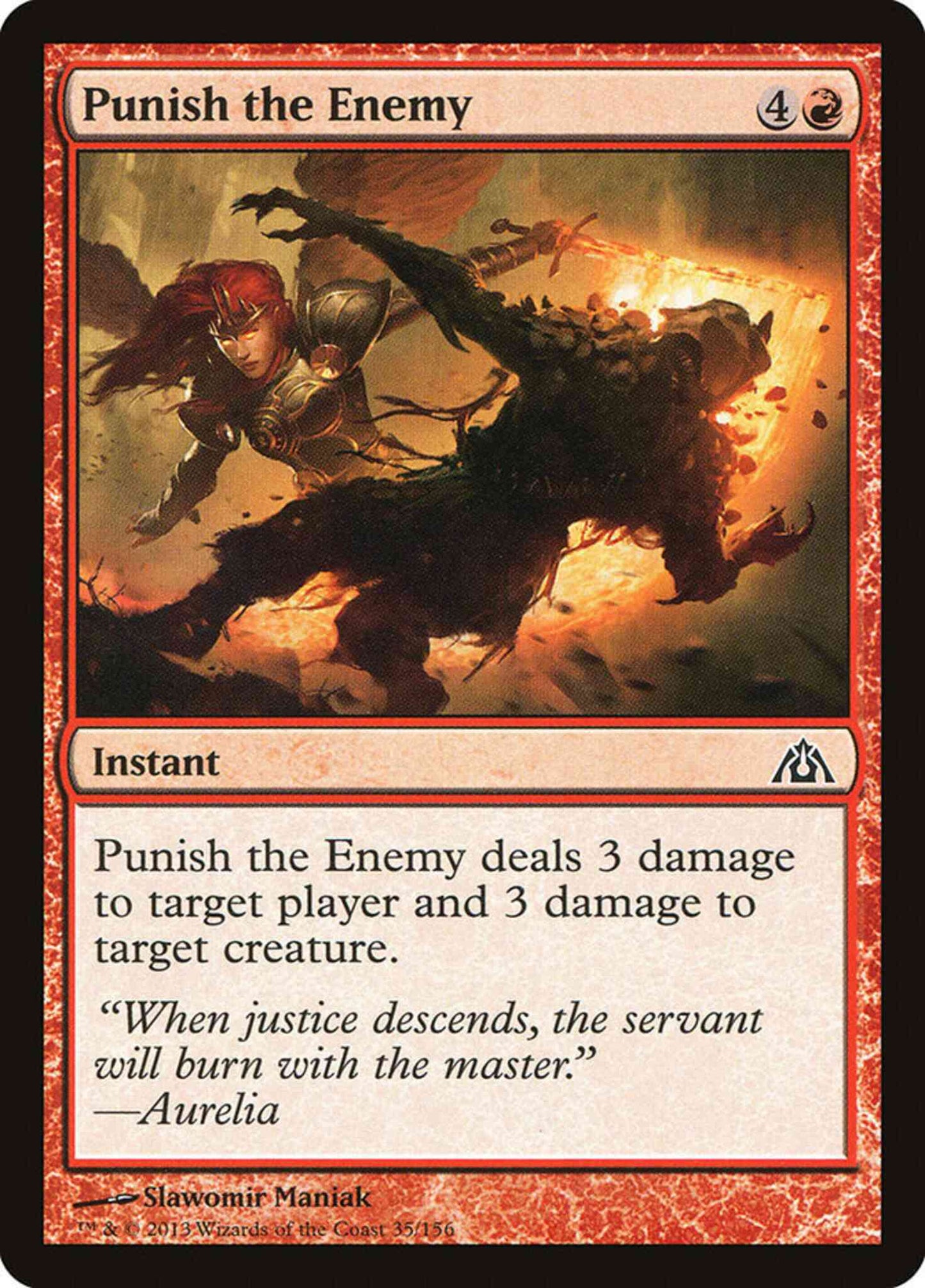 Punish the Enemy [35] [Dragon's Maze] [Non-Foil]