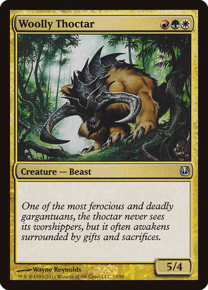 Woolly Thoctar [13] [Duel Decks: Ajani vs. Nicol Bolas] [Non-Foil]