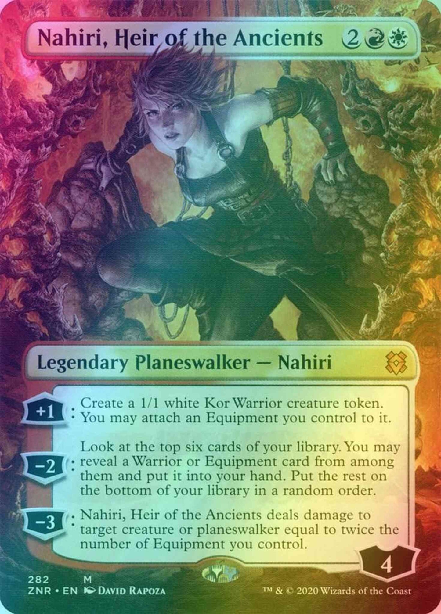 Nahiri, Heir of the Ancients [282] [Borderless] [Zendikar Rising] [Foil]