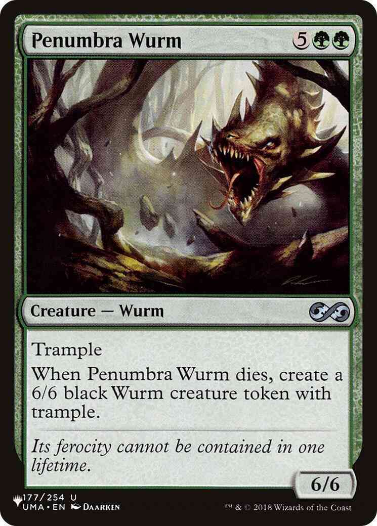 Penumbra Wurm [UMA-177] [The List] [Non-Foil]