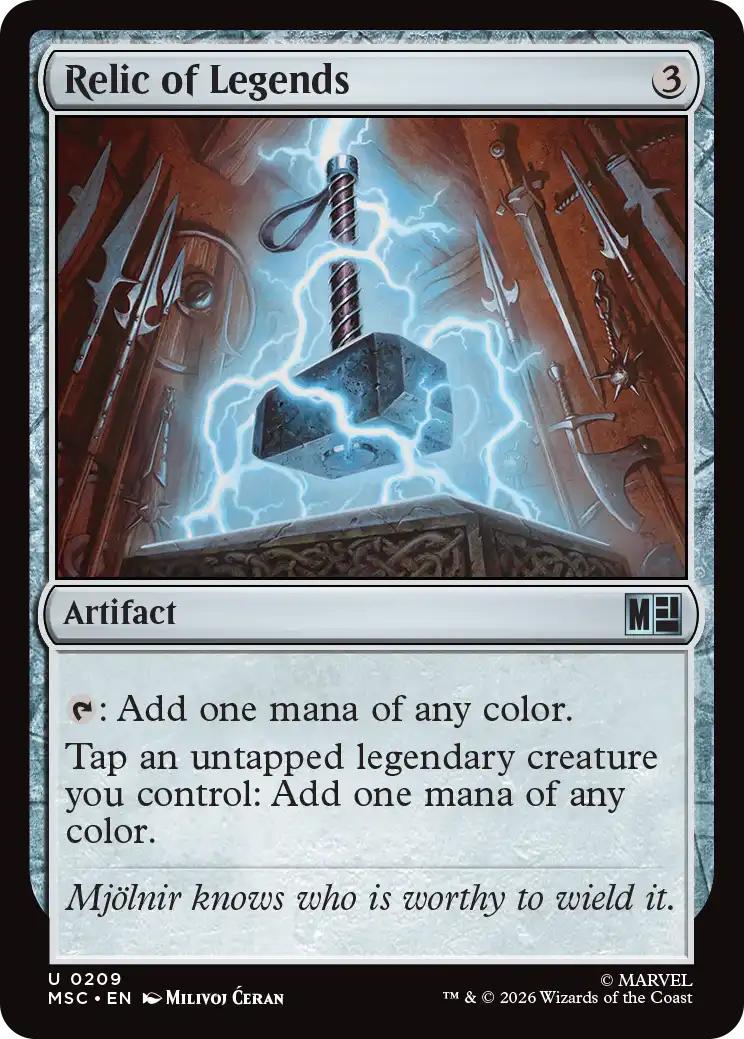 Relic of Legends [209] [Marvel Super Heroes: Commander] [Non-Foil]
