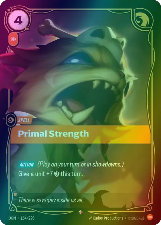 Primal Strength - 154/298 [Origins] [Foil]