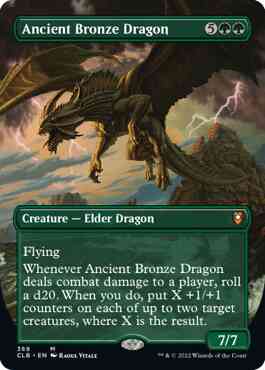 Ancient Bronze Dragon [369] [Borderless] [Commander Legends: Battle for Baldur's Gate] [Non-Foil]