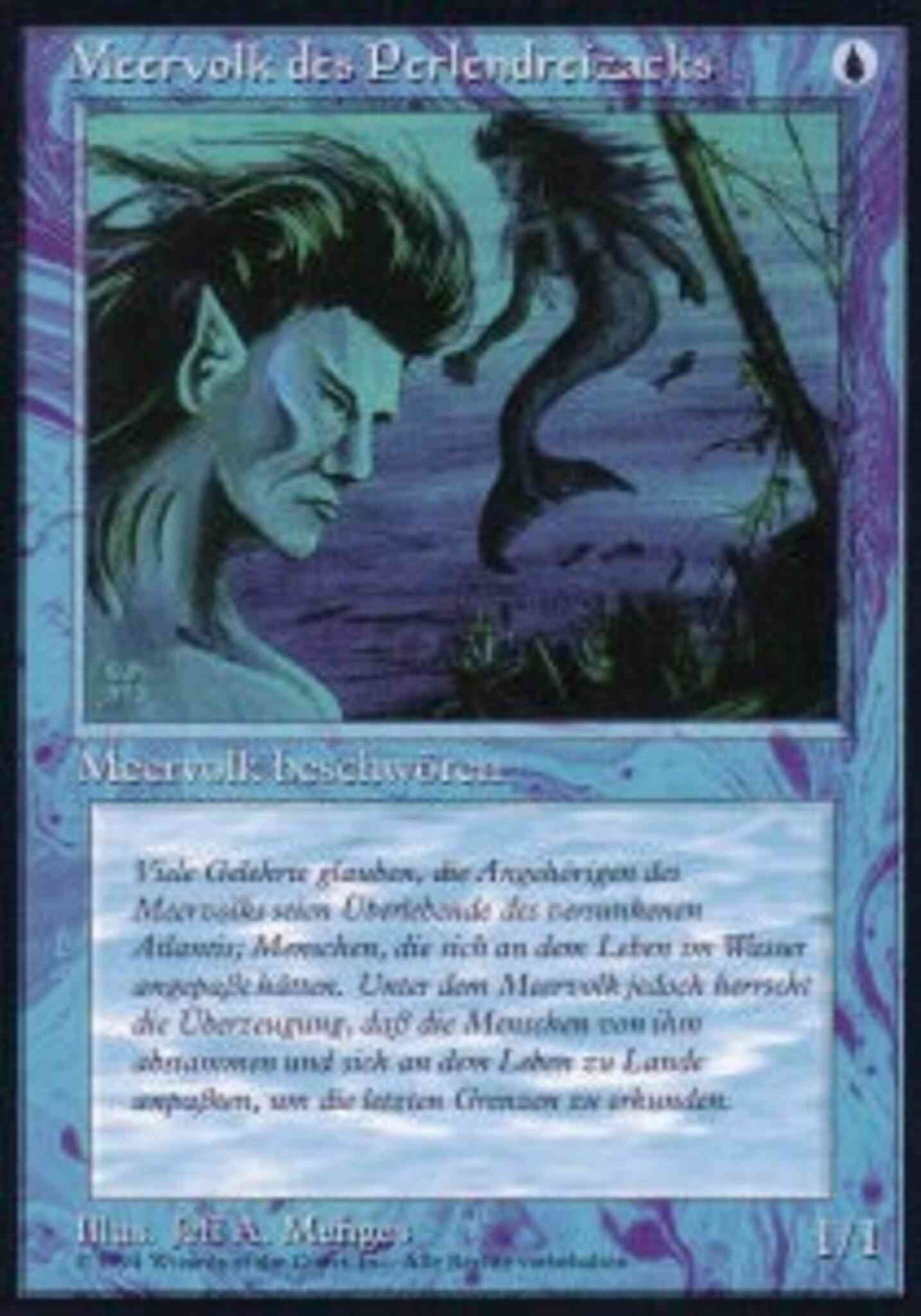 Merfolk of the Pearl Trident - German [68] [Foreign Black Border: German] [Non-Foil]