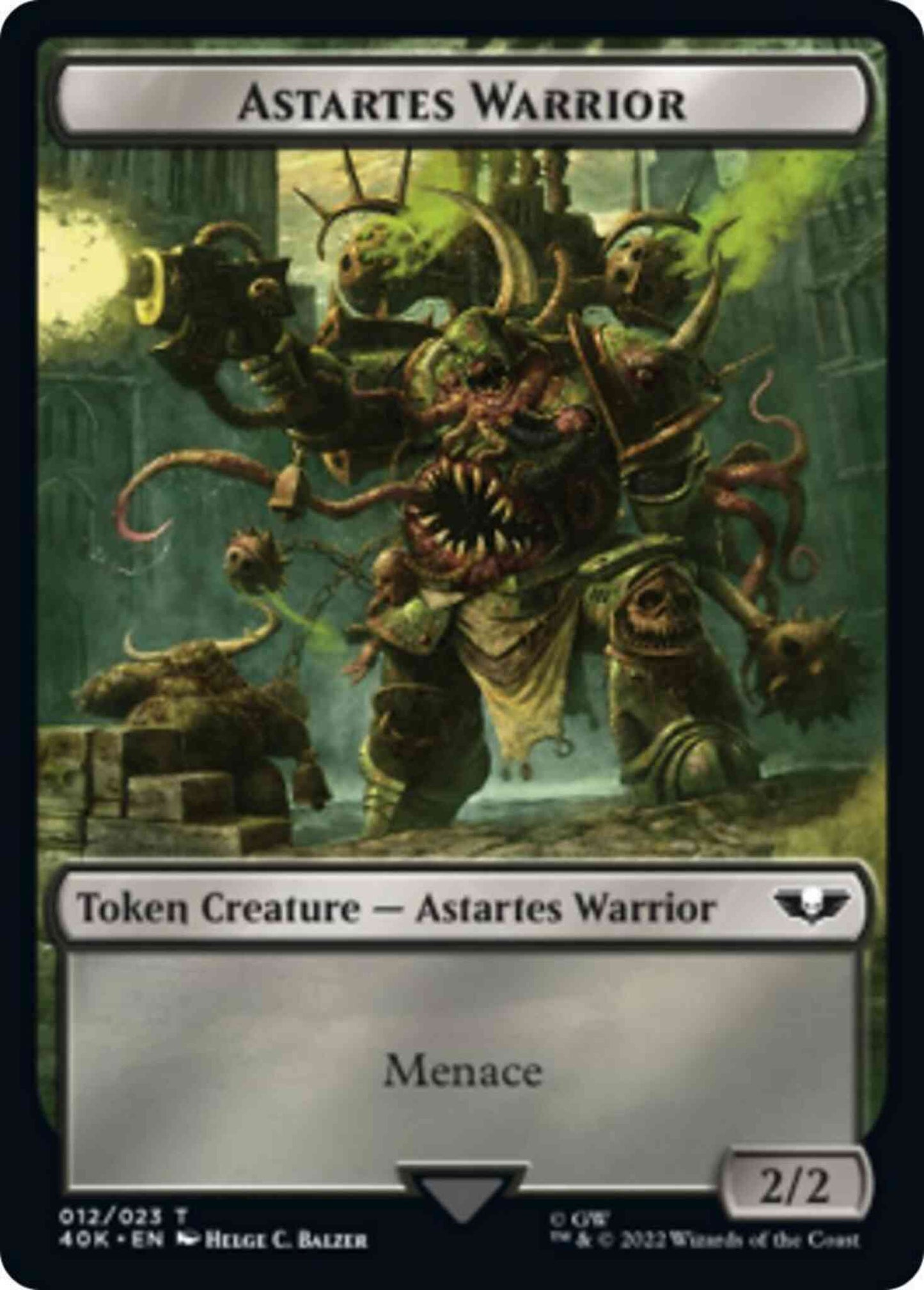 Astartes Warrior Token (12) // Plaguebearer of Nurgle Token (15) [Universes Beyond: Warhammer 40,000: Tokens] [Non-Foil]