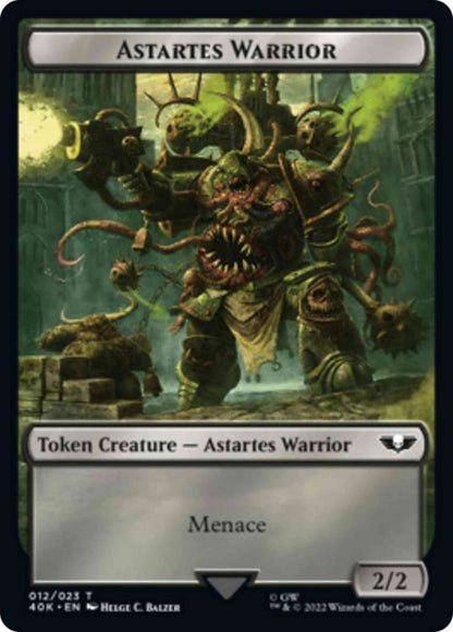 Astartes Warrior Token (12) // Plaguebearer of Nurgle Token (15) [Universes Beyond: Warhammer 40,000: Tokens] [Non-Foil]