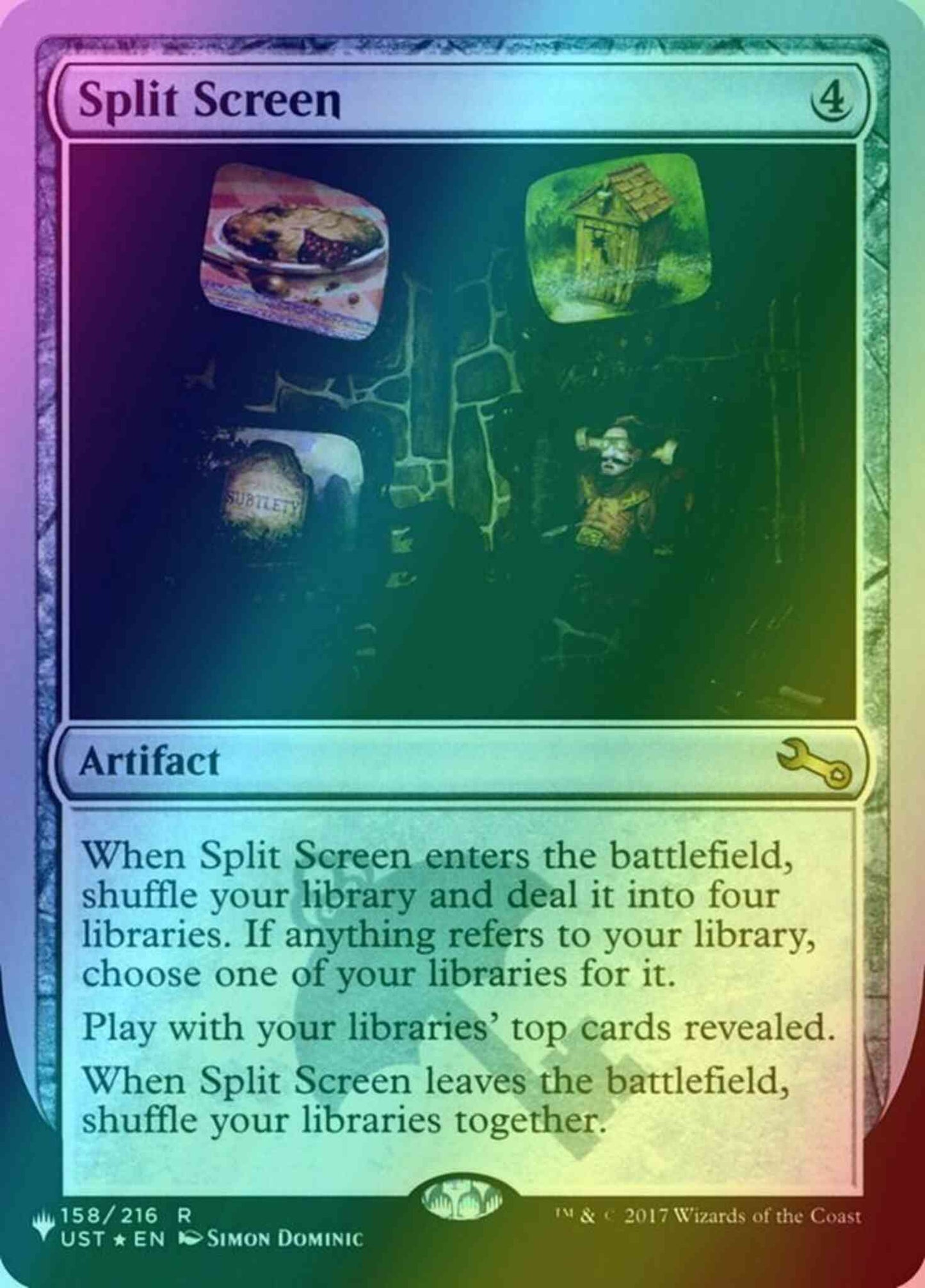 Split Screen [60] [UST Set Symbol] [The List: Unfinity Foil Edition] [Foil]