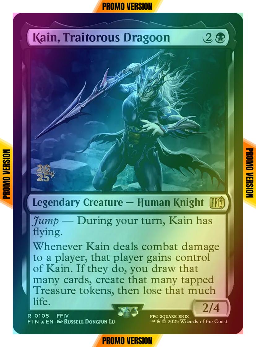 Kain, Traitorous Dragoon [105s] [Prerelease] [FINAL FANTASY: Promos] [Foil]