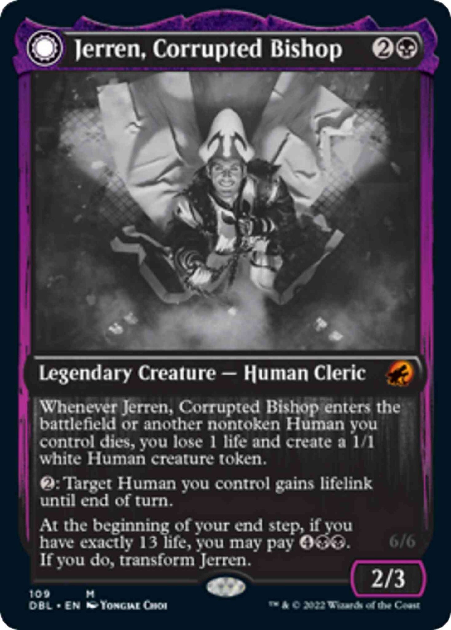 Jerren, Corrupted Bishop // Ormendahl, the Corrupter [109] [Innistrad: Double Feature] [Non-Foil]