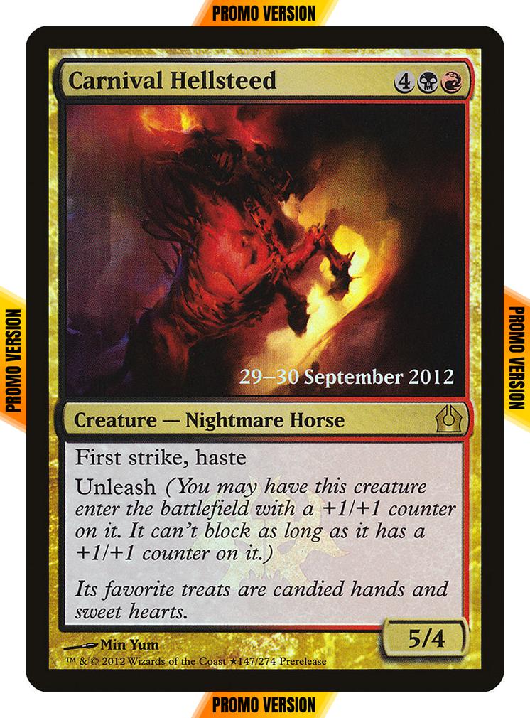 Carnival Hellsteed [147] [Return to Ravnica Promos] [Foil]