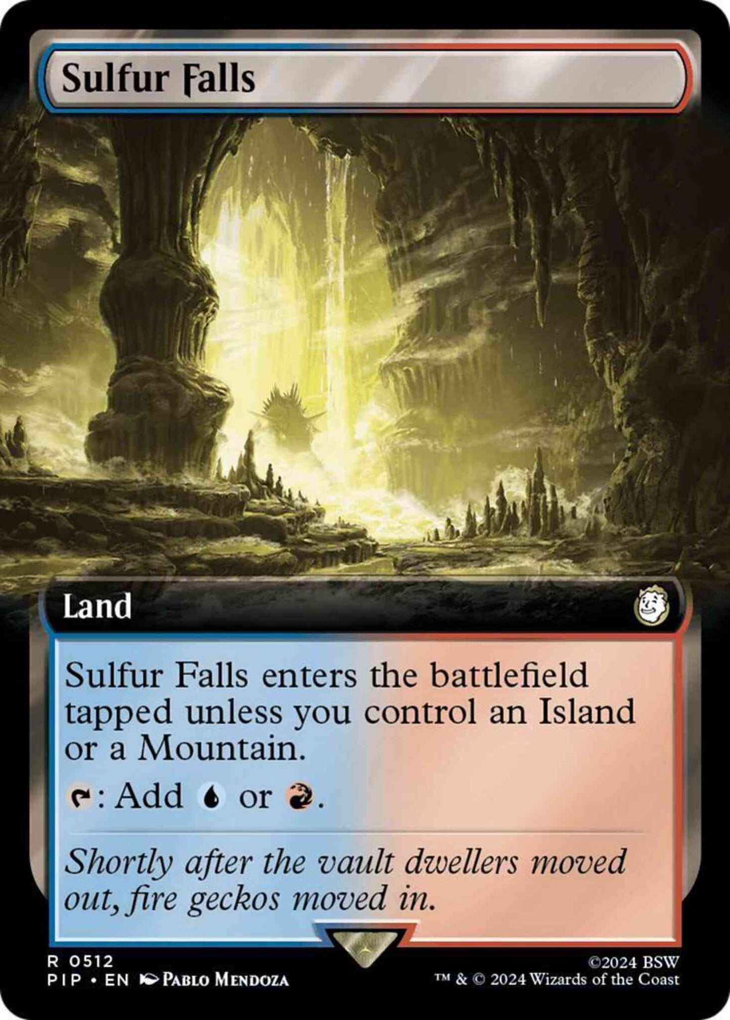 Sulfur Falls [512] [Extended Art] [Fallout] [Non-Foil]