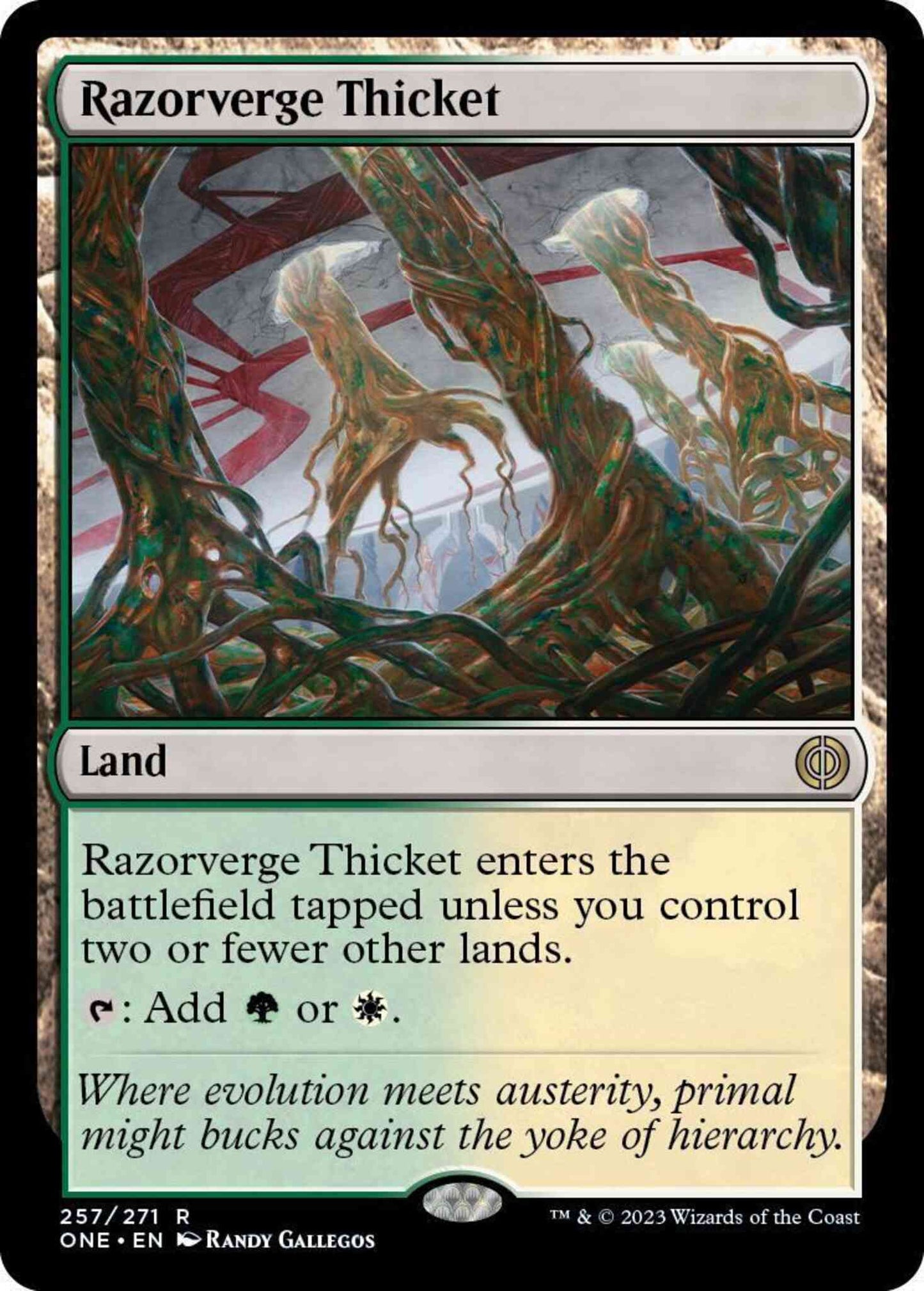 Razorverge Thicket [257] [Phyrexia: All Will Be One] [Non-Foil]