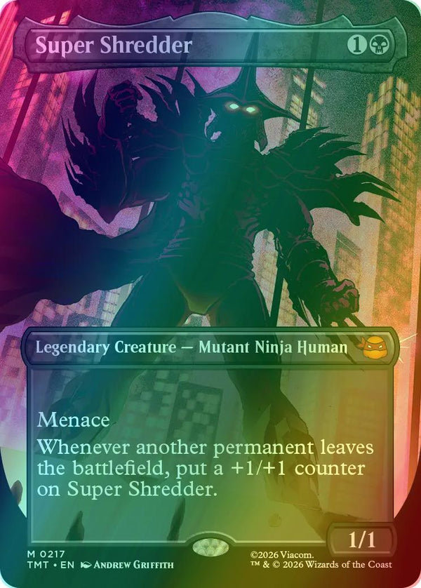 Super Shredder [217] [Borderless] [Silhouette] [Teenage Mutant Ninja Turtles] [Foil]