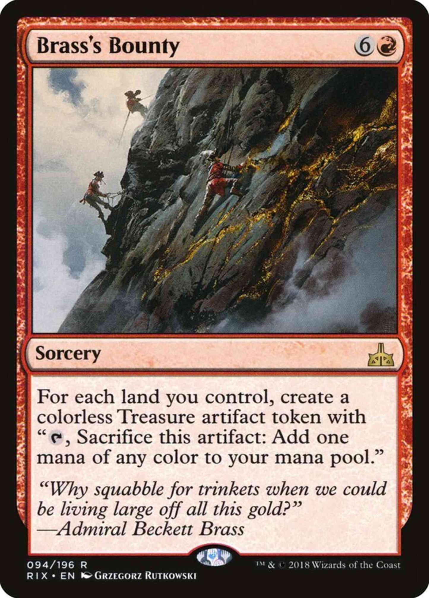 Brass's Bounty [94] [Rivals of Ixalan] [Non-Foil]
