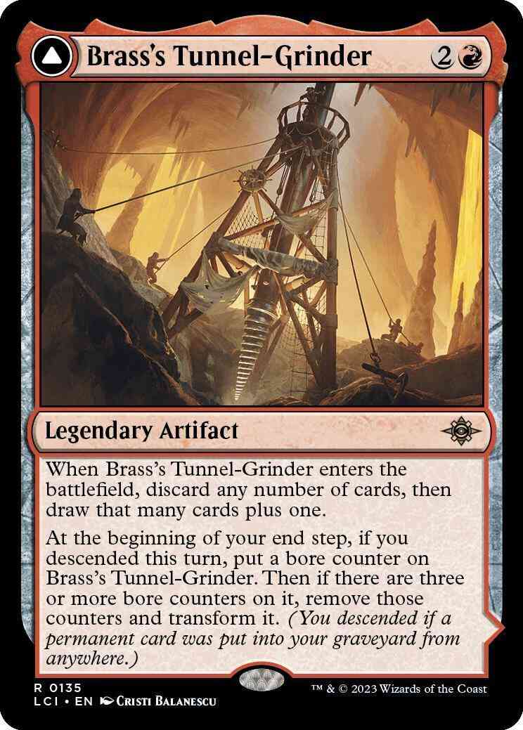 Brass's Tunnel-Grinder // Tecutlan, the Searing Rift [135] [The Lost Caverns of Ixalan] [Non-Foil]