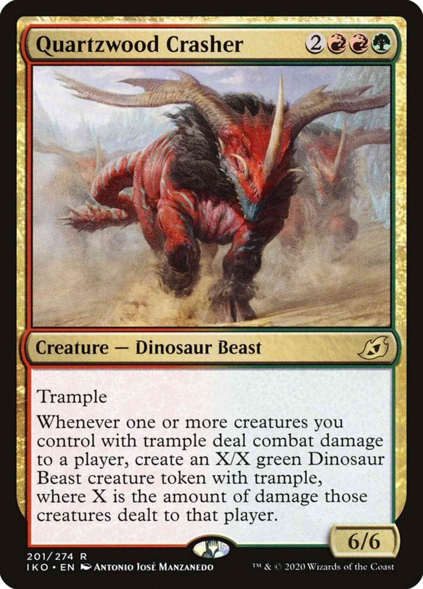 Quartzwood Crasher [201] [Ikoria: Lair of Behemoths] [Non-Foil]