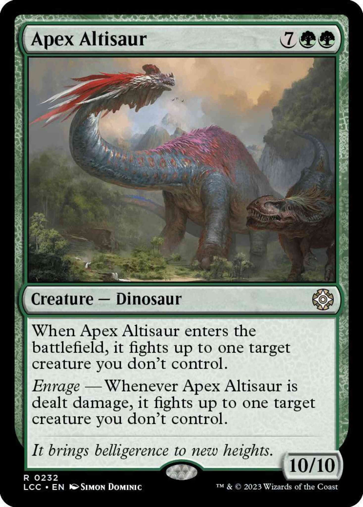 Apex Altisaur [232] [The Lost Caverns of Ixalan: Commander] [Non-Foil]