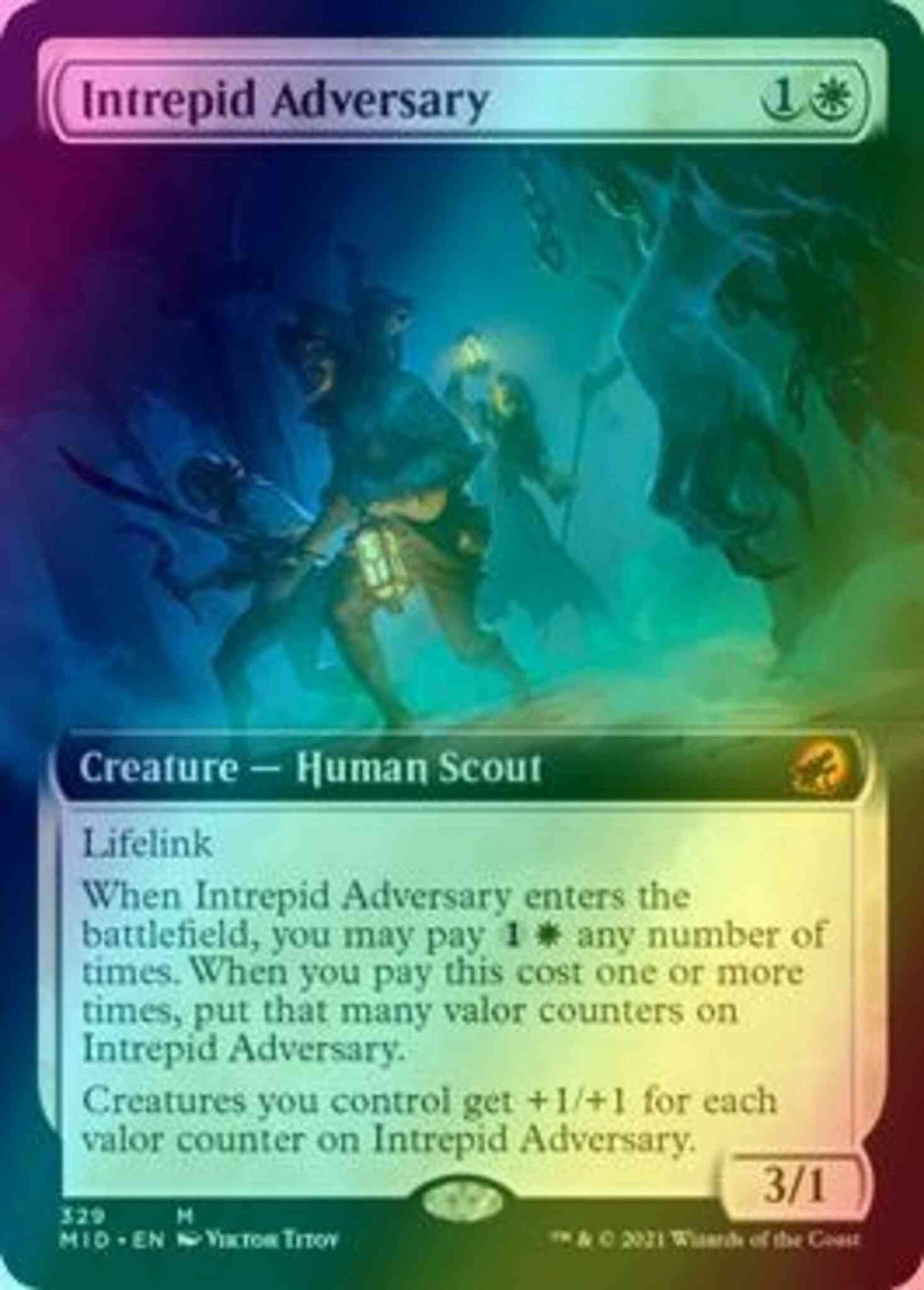 Intrepid Adversary [329] [Extended Art] [Innistrad: Midnight Hunt] [Foil]