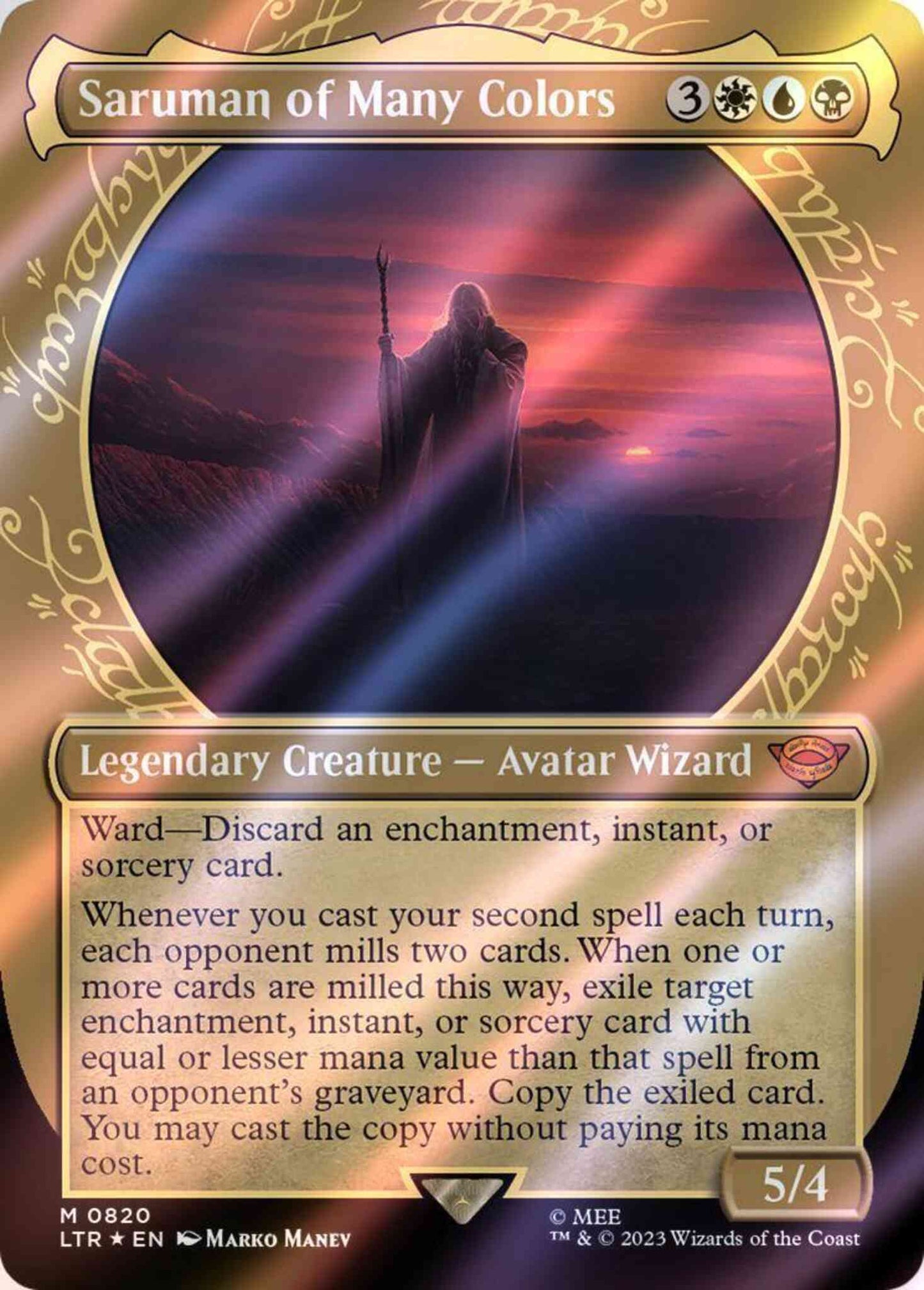 Saruman of Many Colors [820] [Ring Showcase] [The Lord of the Rings: Tales of Middle-earth] [Surge Foil]