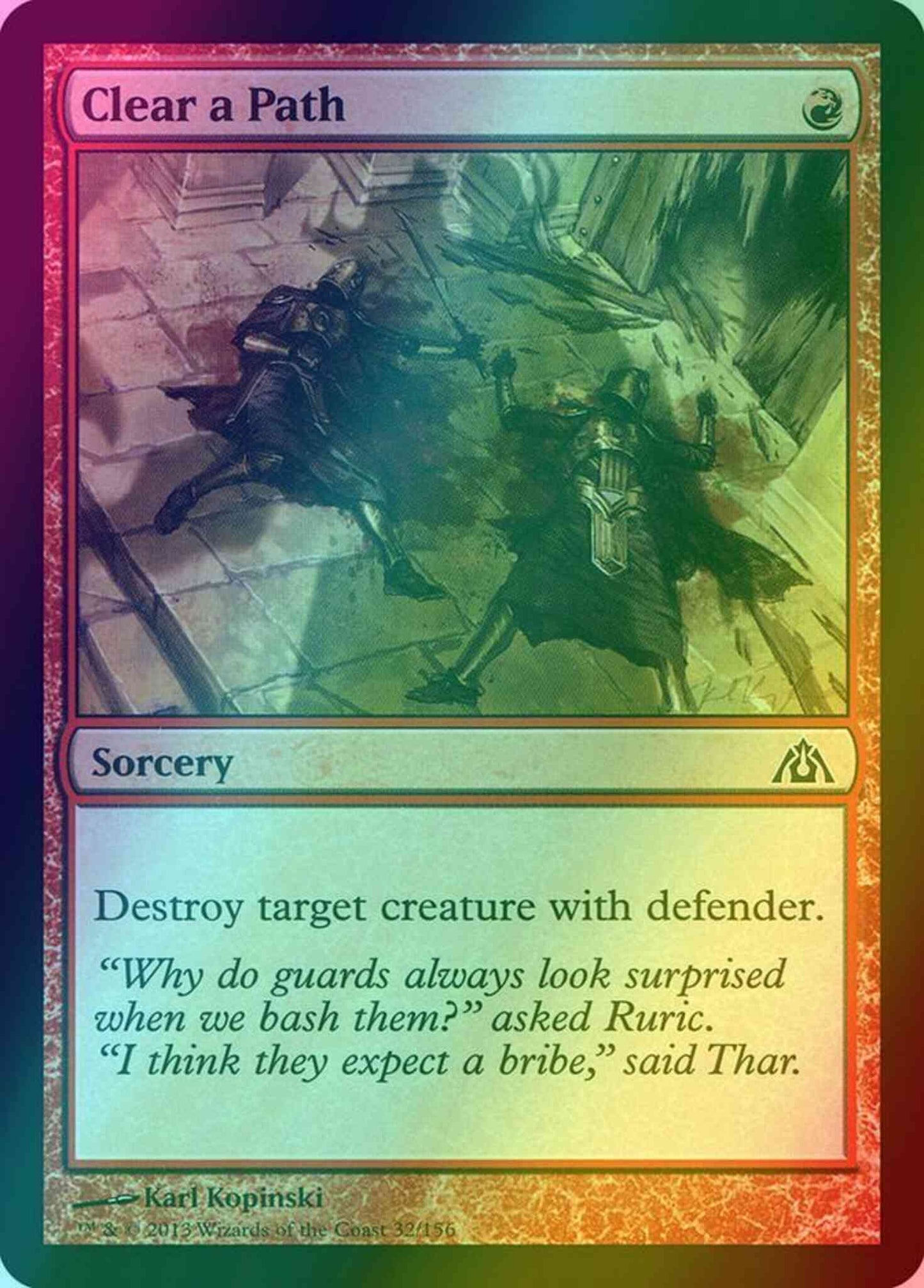 Clear a Path [32] [Dragon's Maze] [Foil]