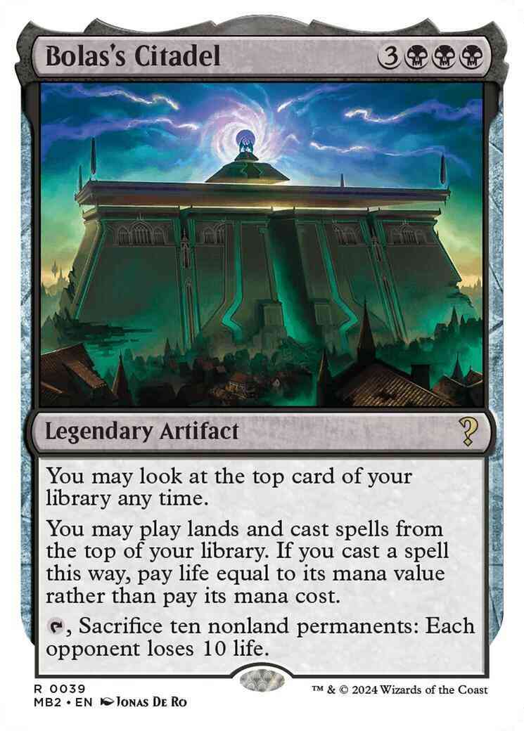 Bolas's Citadel [39] [White Border] [Mystery Booster 2] [Non-Foil]