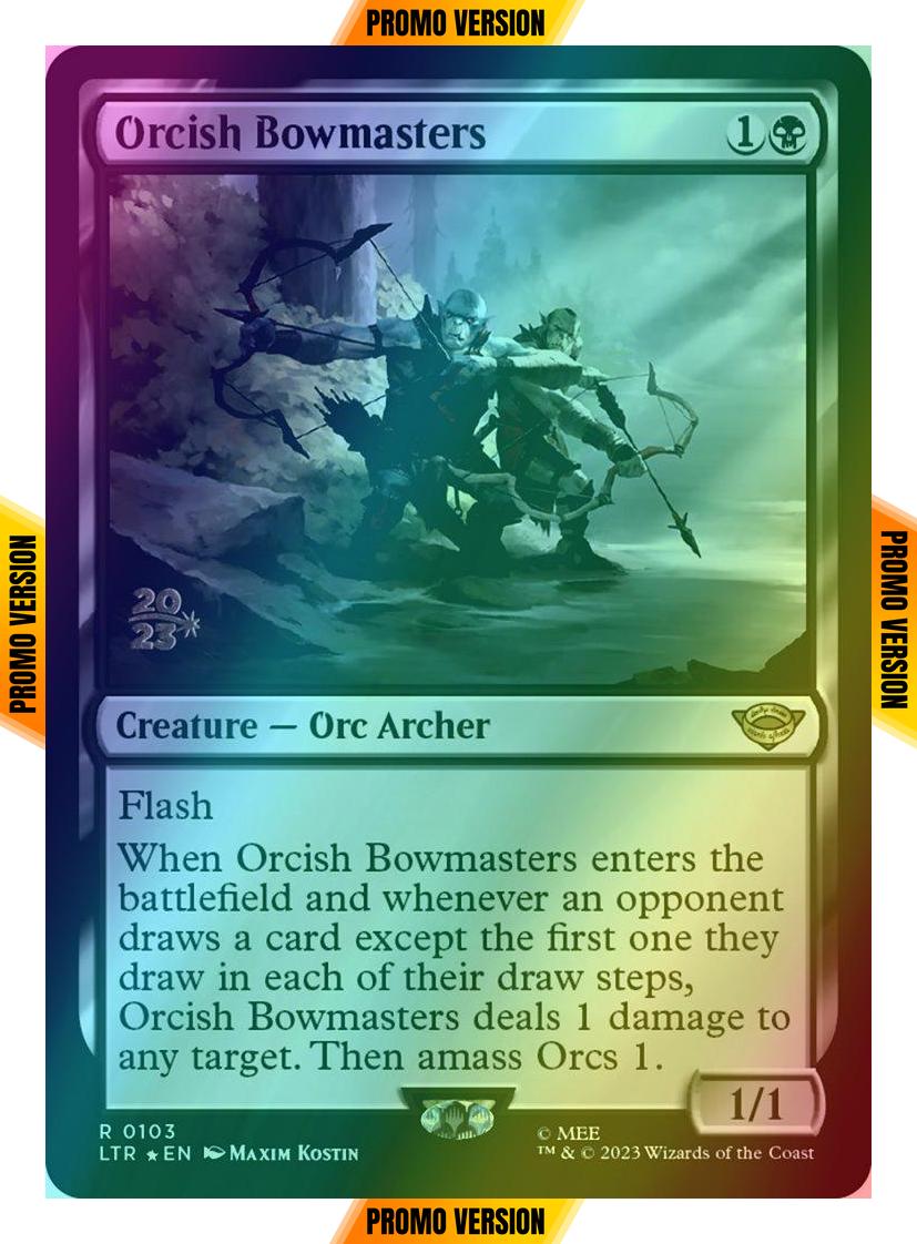 Orcish Bowmasters [103s] [Prerelease] [The Lord of the Rings: Tales of Middle-earth: Promos] [Foil]