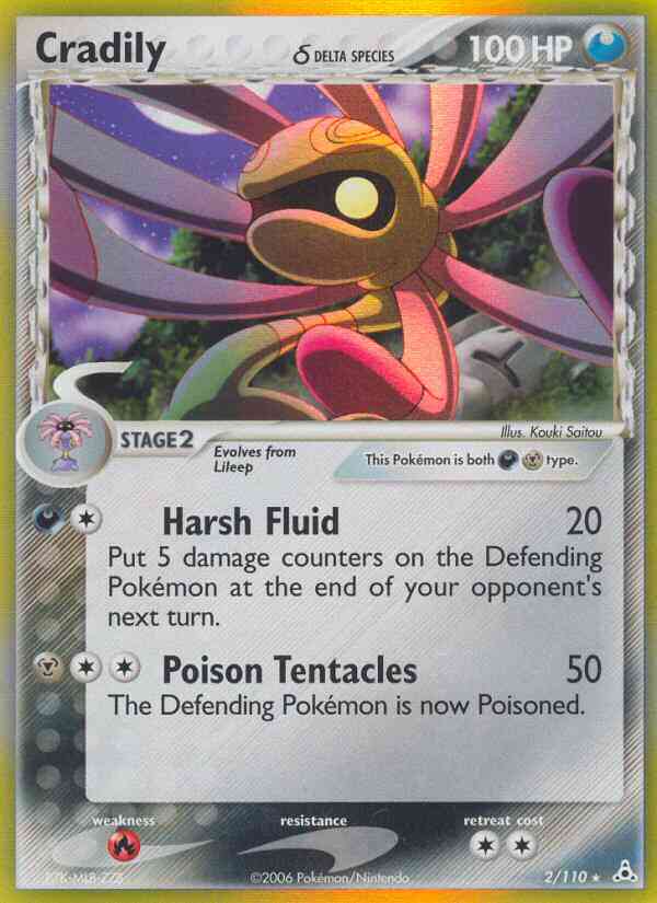 Cradily δ - 2/110 - Rare Holo [ex13-2] [Holo]