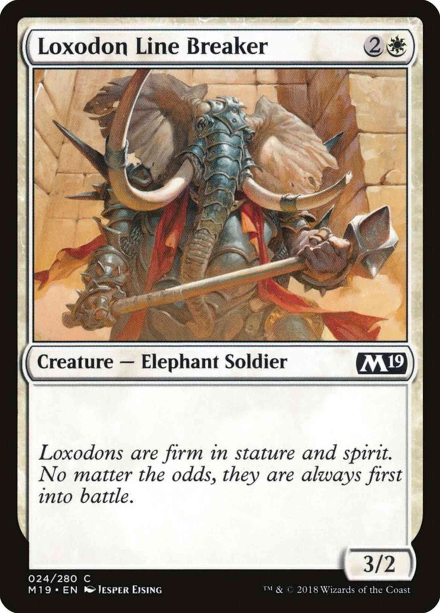 Loxodon Line Breaker [24] [Core Set 2019] [Non-Foil]