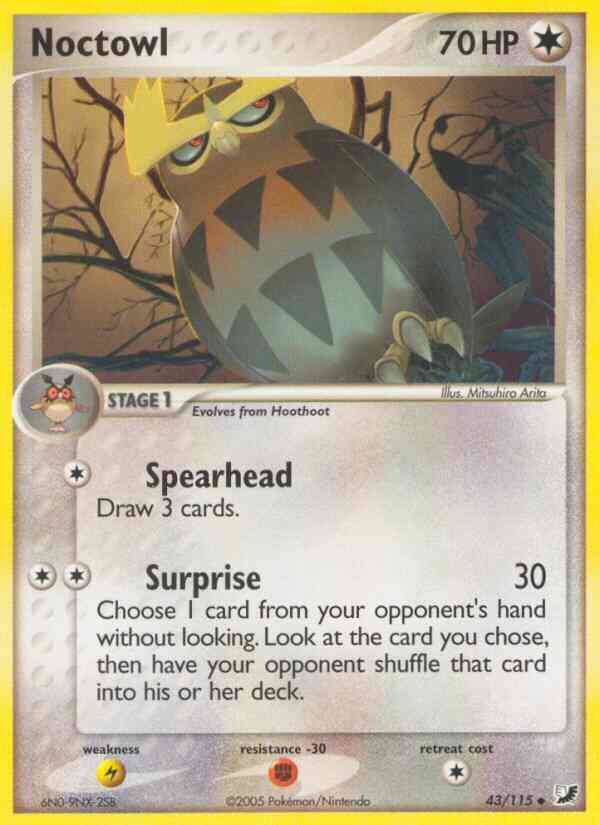 Noctowl - 43/115 - Uncommon [ex10-43] [Non-Holo]