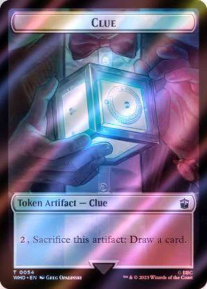 Clue Token (54) // Copy Token (33) [Universes Beyond: Doctor Who: Tokens] [Surge Foil]