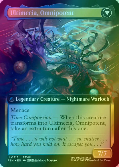 Ultimecia, Time Sorceress // Ultimecia, Omnipotent [513] [Extended Art] [FINAL FANTASY] [Foil]