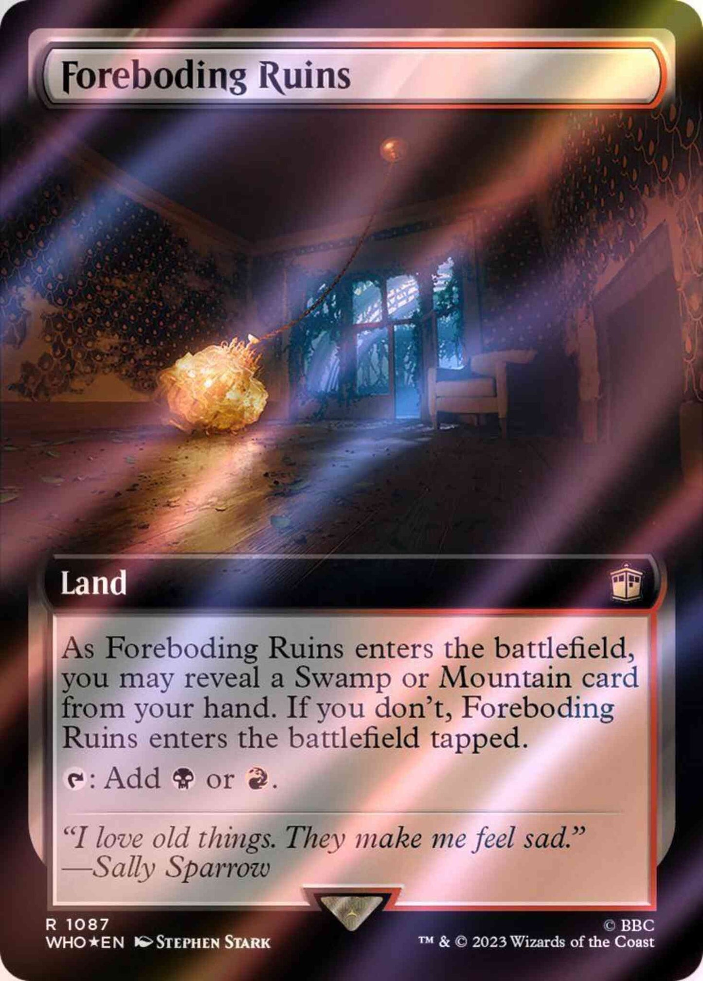 Foreboding Ruins [1087] [Extended Art] [Universes Beyond: Doctor Who] [Surge Foil]