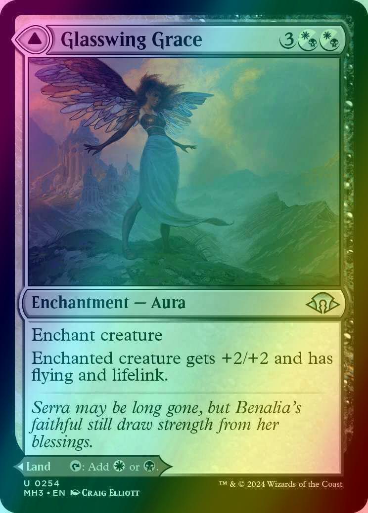 Glasswing Grace // Age-Graced Chapel [254] [Modern Horizons 3] [Foil]