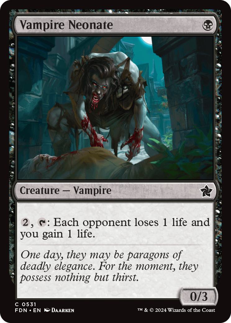 Vampire Neonate [531] [Foundations] [Non-Foil]