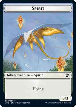 Spirit Token (03) // Thopter Token (06) [Innistrad: Crimson Vow: Commander: Tokens] [Non-Foil]